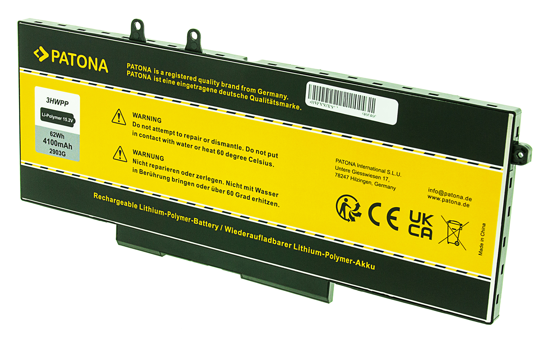 Baterija za Dell Latitude 14 5410 / Latitude 15 5510, 4100 mAh - slika 2
