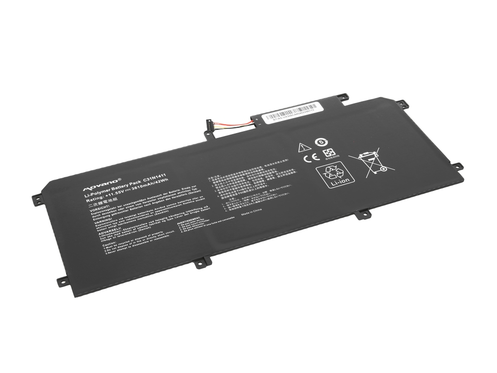 Baterija za Asus Zenbook UX305F / UX305C / UX305CA, C31N1411, 3610 mAh - slika 2