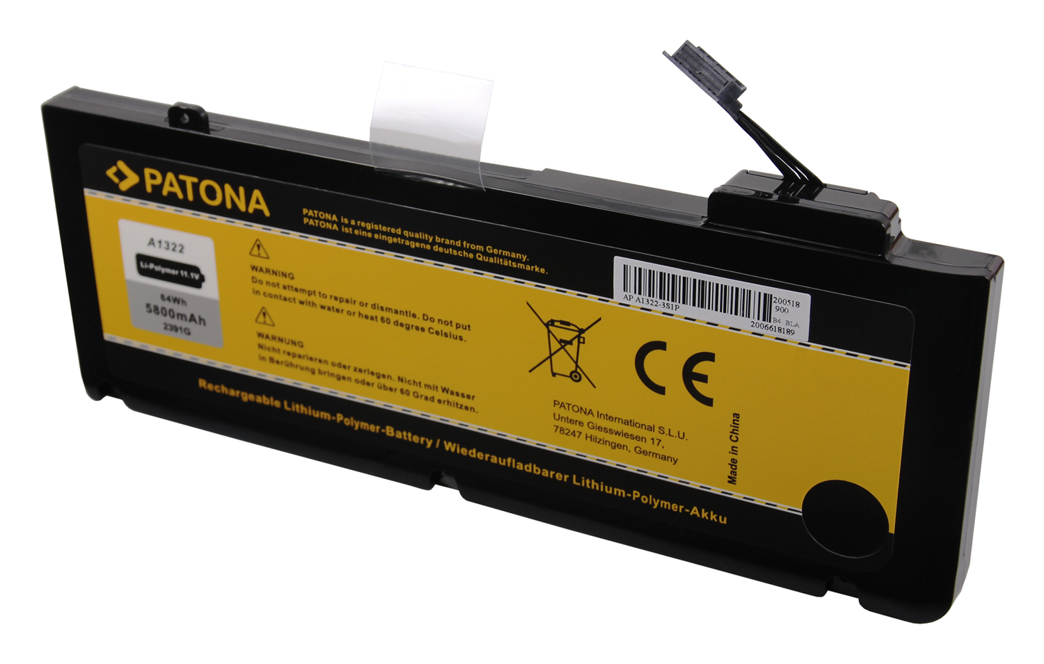 Baterija za Apple Macbook Pro 13" A1278 / A1322, 5800 mAh - slika 2