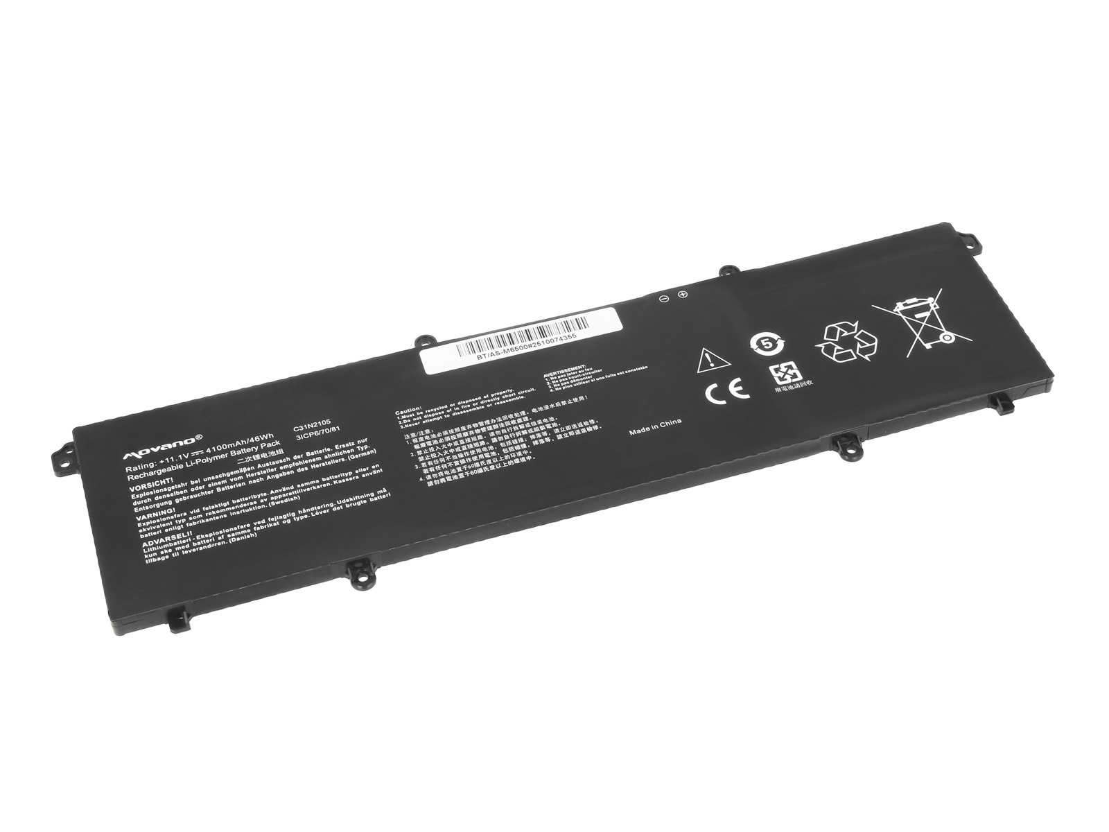 Baterija za Asus VivoBook 14X / 15X / 16X / S 14 / S 14X, C31N2105, 4100 mAh - slika 2