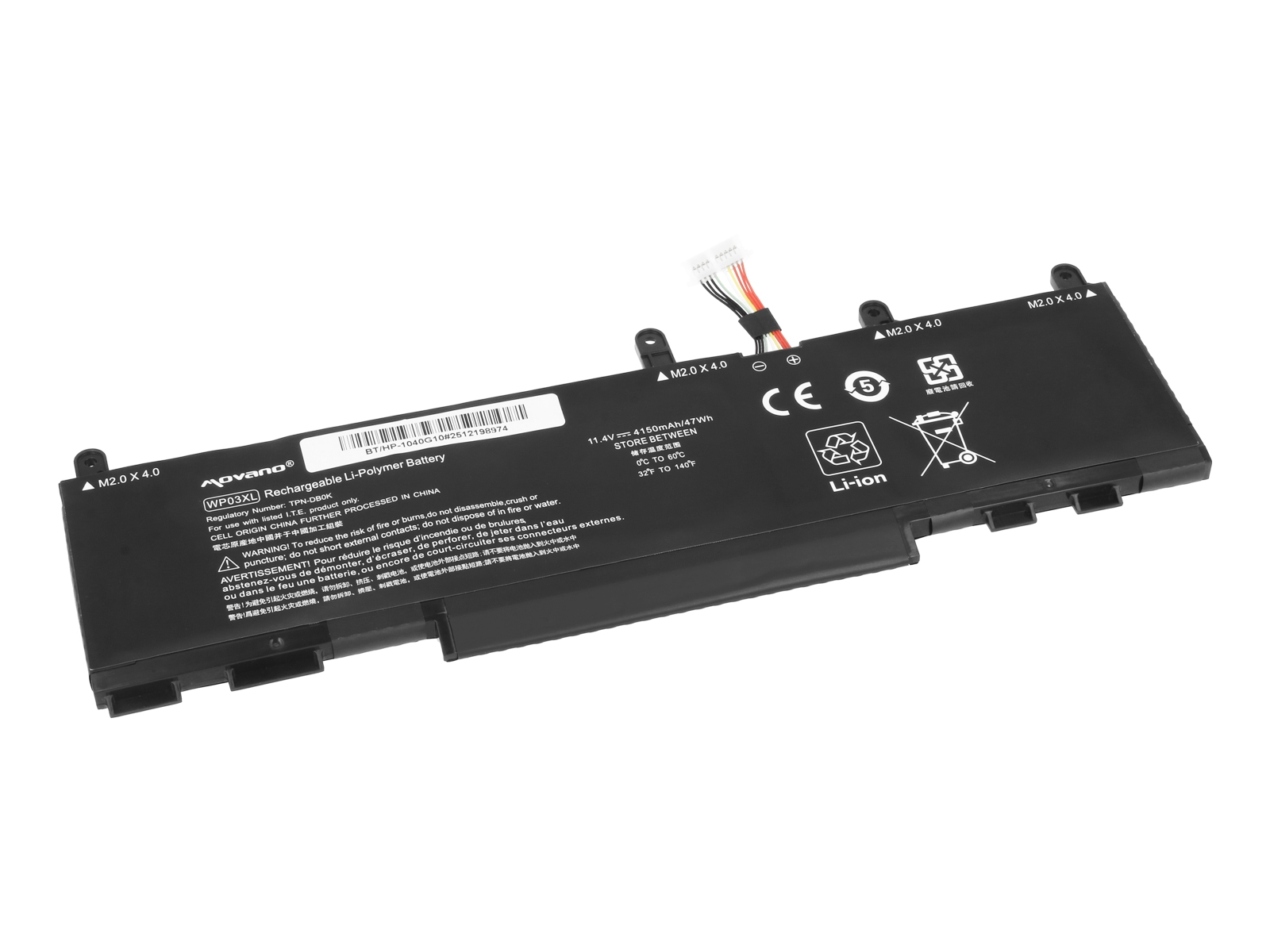 Baterija za HP Elitebook 1040 G9 / 1040 G10 / 830 G9 / 830 G10, WP03XL, 4150 mAh - slika 2