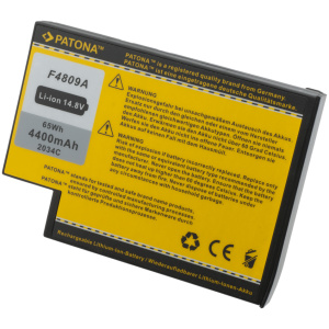 <br><b>Opis:</b><br><ul><li>Nadomestna baterija je izdelana po zasnovi in tehnologiji nemškega proizvajalca Patona, kar zagotavlja odlično kvaliteto<br></li><li>Najsodobnejša tehnologija omogoča veliko ciklov polnjenja in praznjenja<br></li><li>Li-Ion celice so prijazne okolju, obenem pa zagotavljajo delovanje brez spominskega učinka<br></li><li>Termično stikalo ščiti baterijske celice pred pregrevanjem, prenapolnitvijo in kratkim stikom<br></li><li>Visoka kapaciteta baterije, podaljšan čas delovanja pri mirovanju naprave, zelo počasno samopraznjenje<br></li><li>100% kompatibilnost z originalno baterijo</li><li>Baterijo polnimo z originalnim ali nadomestnim polnilcem</li><li>Certifikati CE in ROHS</li></ul><br><br><p><b>Originalne oznake:</b><br></p><ul><li>F4098A</li><li>F4809A</li><li>F4809-60901</li><li>F4812A</li><li>916-2150</li><li>319411-001</li><li>361742-001</li><li>371785-001</li><li>371786-001</li><li>372114-001</li><li>372114-002</li></ul><br><p><b>Primerno za:</b></p><p>HP Compaq Business Notebook:</p><ul><li>NX9000, NX9005, NX9008, NX9010, NX9020, NX9030, NX9040</li></ul><br>Compaq Presario:<br><ul><li>100CA, 1100, 2100, 2200, 2500</li></ul><br>Compaq EVO:<br><ul><li>N1010V, N1050V</li></ul><br>HP Omnibook:<br><ul><li>XE4, XE4000, XE4100, XE4400, XE4500, NX9000</li></ul><br>HP Pavilion:<br><ul><li>ZE4000, ZE4100, ZE4200, ZE4300, ZE4400, ZE4500, ZE4600, ZE4700, ZE4800, ZE4900, ZE5000, ZE5100, ZE5200, ZE5300, ZE5400, ZE5500, ZE5600, ZE5700, XT1XX, XT2XX, XT3XX, XT4XX, XT5XX, XT4300, XT5300, XT5400<br></li></ul><br><b>Lastnosti:</b><ul><li>Proizvajalec: Patona</li><li>Barva: črna</li><li>Vrsta: Li-Ion</li><li>Napetost: 14,8 V</li><li>Kapaciteta: 4.400 mAh (65 Wh)</li><li>Število celic: 8</li></ul><br>