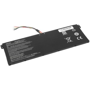 <b>Opis:</b><br><ul><li>Nadomestna baterija je izdelana po zasnovi in tehnologiji proizvajalca VHBW, kar zagotavlja odlično kvaliteto<br></li><li>Najsodobnejša tehnologija omogoča veliko ciklov polnjenja in praznjenja<br></li><li>Li-Polymer celice so prijazne okolju, obenem pa zagotavljajo delovanje brez spominskega učinka<br></li><li>Termično stikalo ščiti baterijske celice pred pregrevanjem, prenapolnitvijo in kratkim stikom<br></li><li>Visoka kapaciteta baterije, podaljšan čas delovanja pri mirovanju naprave, zelo počasno samopraznjenje<br></li><li>100% kompatibilnost z originalno baterijo</li><li>Baterijo polnimo z originalnim ali nadomestnim polnilcem</li><li>Certifikati CE in ROHS</li></ul><br><p><b>Originalne oznake:</b><br></p><ul><li>AP18C7M</li><li>KT00407008<br></li></ul><br><p><b>Primerno za:</b></p><ul></ul><br>Acer:<br><ul><li><li>Swift SF514-55TA-79MX</li><li>ConceptD 3 CN316-73G-729B, ConceptD 3 CN316-73G-73K5, ConceptD 3 CN316-73G-757Z, ConceptD 3 CN316-73G-78ZX<br></li><li>Spin 5 SP513-54N-53K4, Spin 5 SP513-54N-56EJ, Spin 5 SP513-54N-58XD, Spin 5 SP513-54N-5900, Spin 5 SP513-54N-70YP, Spin 5 SP513-54N-73CY, Spin 5 SP513-54N-74LL, Spin 5 SP513-54N-771U, Spin 5 SP513-54N-79EY, Spin 5 SP513-55N, Spin 5 SP513-55N-54XZY, Spin 5 SP513-55N-56WM, Spin 5 SP513-55N-58LR, Spin 5 SP513-55N-58ZN, Spin 5 SP513-55N-71PG, Spin 5 SP513-55N-72D7, Spin 5 SP513-55N-72ER, Spin 5 SP513-55N-7328, Spin 5 SP513-55N-75MQ<br></li><li>Swift 3 SF313-52-502K, Swift 3 SF313-52-507Z, Swift 3 SF313-52-50XC, Swift 3 SF313-52-53R1, Swift 3 SF313-52-5439, Swift 3 SF313-52-547M, Swift 3 SF313-52-55BT, Swift 3 SF313-52-56D1, Swift 3 SF313-52-56FY, Swift 3 SF313-52-571X, Swift 3 SF313-52-59Q0, Swift 3 SF313-52-71Y7, Swift 3 SF313-52-72PM, Swift 3 SF313-52-739M, Swift 3 SF313-52-765F, Swift 3 SF313-52-788L, Swift 3 SF313-52-78W6, Swift 3 SF313-52-79NK, Swift 3 SF313-52G-52XL, Swift 3 SF313-52G-580P, Swift 3 SF313-52G-70LX, Swift 3 SF313-52G-70WM, Swift 3 SF313-52G-71R2, Swift 3 SF313-52G-72X3, Swift 3 SF313-52G-77A3, Swift 3 SF313-53-525J, Swift 3 SF313-53-54KJ, Swift 3 SF313-53-56WP, Swift 3 SF313-53-58B3, Swift 3 SF313-53-58VY, Swift 3 SF313-53-594G, Swift 3 SF313-53-59AL, Swift 3 SF313-53-59VL, Swift 3 SF313-53-75BV, Swift 3 SF313-53-77NL, Swift 3 SF313-53G-719K, Swift 3 SF313-53G-76K5, Swift 3 SF316-51-5138, Swift 3 SF316-51-53EF, Swift 3 SF316-51-54R8, Swift 3 SF316-51-55EN, Swift 3 SF316-51-55XB, Swift 3 SF316-51-56P7, Swift 3 SF316-51-7071, Swift 3 SF316-51-70GU, Swift 3 SF316-51-72YJ, Swift 3 SF316-51-75K8, Swift 3 SF316-51-75YF, Swift 3 SF316-51-77LN, Swift 3 SF313-52-54TJ,<br></li><li>ConceptD 3 Ezel CC315-72-57WK, ConceptD 3 Ezel CC315-72P-726M, ConceptD 3 Ezel CC315-72P-74BY, ConceptD 3 Ezel CC315-72P-7642, ConceptD 3 Ezel CC315-72P-77NA<br></li></li></ul><br><b>Lastnosti:</b><ul><li>Proizvajalec: VHBW</li><li>Vrsta: Li-Polymer</li><li>Napetost: 15,4 V</li><li>Kapaciteta: 3.200 mAh (49 Wh)</li></ul><br>