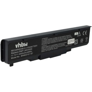 <br><b>Opis:</b><br><ul><li>Nadomestna baterija je izdelana po zasnovi in tehnologiji nemškega proizvajalca VHBW, kar zagotavlja odlično kvaliteto<br></li><li>Najsodobnejša tehnologija omogoča veliko ciklov polnjenja in praznjenja<br></li><li>Li-Ion celice so prijazne okolju, obenem pa zagotavljajo delovanje brez spominskega učinka<br></li><li>Termično stikalo ščiti baterijske celice pred pregrevanjem, prenapolnitvijo in kratkim stikom<br></li><li>Visoka kapaciteta baterije, podaljšan čas delovanja pri mirovanju naprave, zelo počasno samopraznjenje<br></li><li>100% kompatibilnost z originalno baterijo</li><li>Baterijo polnimo z originalnim ali nadomestnim polnilcem</li><li>Certifikati CE in ROHS</li></ul><br><br><p><b>Originalne oznake:</b></p><ul><li>SMP-LMXXSS3<br></li><li>21-92445-03</li><li>DPK-LMXXSS3</li><li>21-92441-02</li><li>21-92348-01</li><li>21-92445-01</li><li>S26391-F6120-L450</li><li>21-92441-01</li><li>SMP-LMXXSS6</li><li>21-92445-04</li><li>CEX-LMXXXHBA6</li><li>SMP-LMXXPS6</li><li>SOL-LMXXML6</li></ul><br><p><b>Primerno za:</b></p><p >Fujitsu Siemens Amilo:</p><ul><li>L1310, L1310G, L7320, L7320G, L7320GW, Li1703, Li1705<br></li></ul><br>Fujitsu Siemens Amilo Pro:<br><ul><li>V3515, V2030, V2035, V2055, K50, W50, W52, H511, L450, C520, LB10G, 1310G, L7310, L7310G, L7320, F1260</li></ul><br><div>Higrade:</div><div><ul><li>VA250d, VA250p, H30, R511<br></li></ul><br></div><div>Everex:</div><div><ul><li>StepNote NM3500W, NC1501, VA2001T, VA4103, VA4300<br></li></ul><br></div><div>FIC:<br></div><div><ul><li>GT1W, GR1, GR2, LM1W, LM2W, LM77W, LM10W, LM13W, MR056, VA250D, VY050<br></li></ul><br></div><br><b>Lastnosti:</b><ul><li>Proizvajalec: VHBW</li><li>Barva: črna</li><li>Vrsta: Li-Ion</li><li>Napetost: 11,1 V</li><li>Kapaciteta: 4.400 mAh (49 Wh)</li><li>Število celic: 6</li></ul><br>