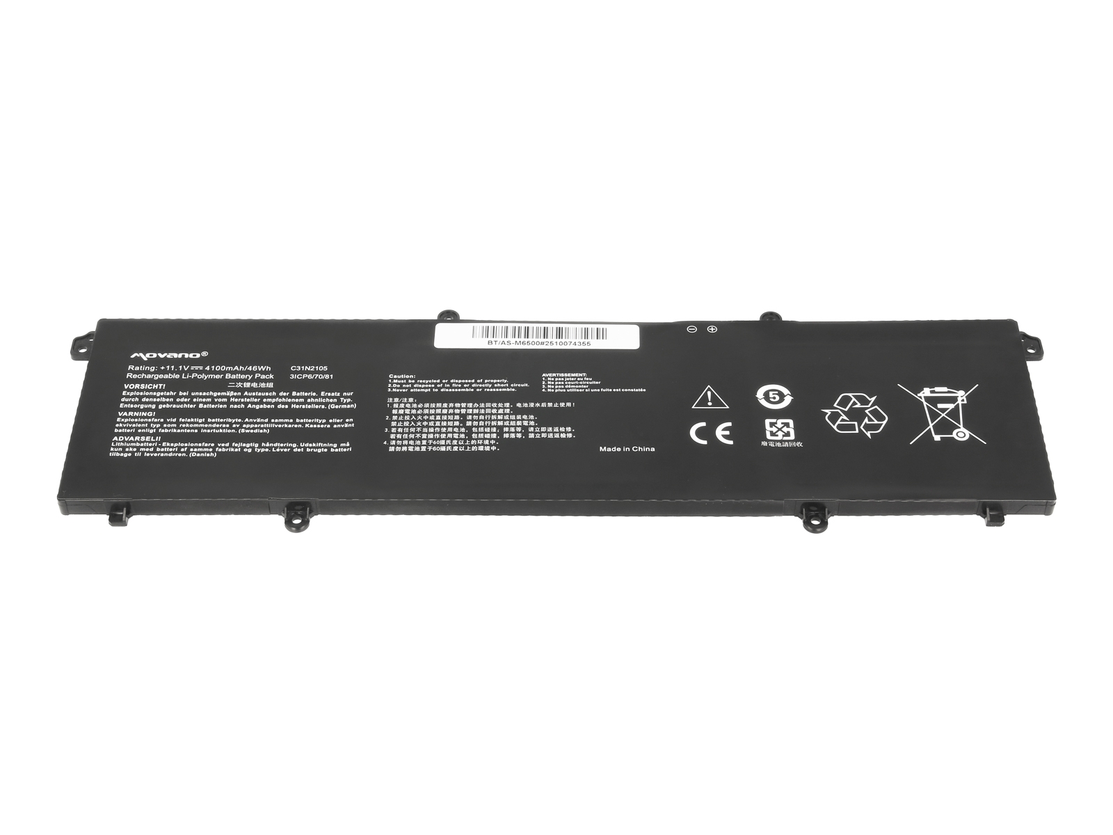 Baterija za Asus VivoBook 14X / 15X / 16X / S 14 / S 14X, C31N2105, 4100 mAh - slika 3