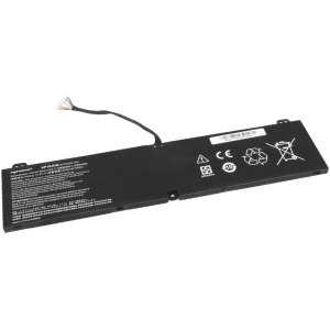 <b>Opis:</b><br><ul><li>Nadomestna baterija je izdelana po zasnovi in tehnologiji proizvajalca Movano, kar zagotavlja odlično kvaliteto<br></li><li>Najsodobnejša tehnologija omogoča veliko ciklov polnjenja in praznjenja<br></li><li>Li-Polymer celice so prijazne okolju, obenem pa zagotavljajo delovanje brez spominskega učinka<br></li><li>Termično stikalo ščiti baterijske celice pred pregrevanjem, prenapolnitvijo in kratkim stikom<br></li><li>Visoka kapaciteta baterije, podaljšan čas delovanja pri mirovanju naprave, zelo počasno samopraznjenje<br></li><li>100% kompatibilnost z originalno baterijo</li><li>Baterijo polnimo z originalnim ali nadomestnim polnilcem</li><li>Certifikati CE in ROHS</li></ul><br><p><b>Originalne oznake:</b><br></p><ul><li>AP18JHQ</li><li>KT.00408.001</li><li>KT00408001</li></ul><br><p><b>Primerno za:</b></p><ul></ul><br>Acer:<br><ul><li>ConceptD 7 CN715-71, ConceptD 7 CN715-71-70LR, ConceptD 7 CN715-71-71LX, ConceptD 7 CN715-71-71TE, ConceptD 7 CN715-71-71TH, ConceptD 7 CN715-71-73A9, ConceptD 7 CN715-71-73FU, ConceptD 7 CN715-71-743N, ConceptD 7 CN715-71-744Z, ConceptD 7 CN715-71-74D2, ConceptD 7 CN715-71-756Q, ConceptD 7 CN715-71-77QK, ConceptD 7 CN715-71-77RM, ConceptD 7 CN715-71-7944, ConceptD 7 CN715-72G, ConceptD 7 CN715-72G-703T, ConceptD 7 CN715-72G-71TE, ConceptD 7 CN715-72G-71UZ, ConceptD 7 CN715-72G-71YG, ConceptD 7 CN715-72G-731X, ConceptD 7 CN715-72G-73EP, ConceptD 7 CN715-72G-785Q</li><li>ConceptD 7 Ezel CC715-71, ConceptD 7 Ezel CC715-71-70N8, ConceptD 7 Ezel CC715-71-7101, ConceptD 7 Ezel CC715-71-7163, ConceptD 7 Ezel CC715-71-7196, ConceptD 7 Ezel CC715-71-72JD, ConceptD 7 Ezel CC715-71-73AW, ConceptD 7 Ezel CC715-71-74CD, ConceptD 7 Ezel CC715-71-74CG, ConceptD 7 Ezel CC715-71-74JU, ConceptD 7 Ezel CC715-71-75FP, ConceptD 7 Ezel CC715-71-774B, ConceptD 7 Ezel CC715-71-789C, ConceptD 7 Ezel CC715-71-78EZ, ConceptD 7 Ezel CC715-71-78MV, ConceptD 7 Ezel CC715-71P, ConceptD 7 Ezel CC715-71P-710U, ConceptD 7 Ezel CC715-71P-7303, ConceptD 7 Ezel CC715-71P-73TW, ConceptD 7 Ezel CC715-71P-73YE, ConceptD 7 Ezel CC715-71P-75BC, ConceptD 7 Ezel CC715-71P-75DF, ConceptD 7 Ezel CC715-71P-78ZW</li><li>ConceptD 7 Ezel Pro CC715-71P, ConceptD 7 Ezel Pro CC715-71P-7076, ConceptD 7 Ezel Pro CC715-71P-71L2, ConceptD 7 Ezel Pro CC715-71P-75DF, ConceptD 7 Ezel Pro CC715-71P-776K, ConceptD 7 Ezel Pro CC715-71P-792B, ConceptD 7 Ezel Pro CC715-71P-79ZW, ConceptD 7 Ezel Pro CC715-72P, ConceptD 7 Ezel Pro CC715-72P-70LT, ConceptD 7 Ezel Pro CC715-72P-72AT, ConceptD 7 Ezel Pro CC715-72P-74FK, ConceptD 7 Ezel Pro CC715-72P-768Q, ConceptD 7 Ezel Pro CC715-72P-78UJ, ConceptD 7 Ezel Pro CC715-72P-79QB, ConceptD 7 Ezel Pro CC715-91P, ConceptD 7 Ezel Pro CC715-91P-X920, ConceptD 7 Ezel Pro CC715-91P-X9RW, ConceptD 7 Ezel Pro CC715-92P, ConceptD 7 Ezel Pro CC715-92P-X2FD, ConceptD 7 Ezel Pro CC715-92P-X5G0, ConceptD 7 Ezel Pro CC715-92P-X8ZG</li><li>ConceptD 7 Pro CN715-71P, ConceptD 7 Pro CN715-71P-70X7, ConceptD 7 Pro CN715-71P-727W, ConceptD 7 Pro CN715-71P-72UQ, ConceptD 7 Pro CN715-71P-72VR, ConceptD 7 Pro CN715-71P-73YL, ConceptD 7 Pro CN715-71P-75G8, ConceptD 7 Pro CN715-71P-76A3, ConceptD 7 Pro CN715-71P-770L, ConceptD 7 Pro CN715-71P-783Z, ConceptD 7 Pro CN715-71P-78YW, ConceptD 7 Pro CN715-72P, ConceptD 7 Pro CN715-72P-72AT, ConceptD 7 Pro CN715-72P-76LL, ConceptD 7 Pro CN715-72P-76N0, ConceptD 7 Pro CN715-72P-76QY, ConceptD 7 Pro CN715-72P-785Q, ConceptD 7 Pro CN715-72P-79KV</li><li>ConceptD 7 Spatial Edition CN715-73G, ConceptD 7 Spatial Edition CN715-73G-77A9, ConceptD 7 Spatial Edition CN715-73G-78NA</li><li>Predator Triton 500 PT515-51, Predator Triton 500 PT515-51-502R, Predator Triton 500 PT515-51-52FF, Predator Triton 500 PT515-51-550J, Predator Triton 500 PT515-51-557V, Predator Triton 500 PT515-51-55N1, Predator Triton 500 PT515-51-56RX, Predator Triton 500 PT515-51-59E5, Predator Triton 500 PT515-51-700C, Predator Triton 500 PT515-51-704N, Predator Triton 500 PT515-51-704W, Predator Triton 500 PT515-51-706J, Predator Triton 500 PT515-51-70BJ, Predator Triton 500 PT515-51-70CC, Predator Triton 500 PT515-51-70CH, Predator Triton 500 PT515-51-70F1, Predator Triton 500 PT515-51-70HL, Predator Triton 500 PT515-51-70PV, Predator Triton 500 PT515-51-70VT, Predator Triton 500 PT515-51-70Z0, Predator Triton 500 PT515-51-71KN, Predator Triton 500 PT515-51-71LB, Predator Triton 500 PT515-51-71NQ, Predator Triton 500 PT515-51-71PZ, Predator Triton 500 PT515-51-71RT, Predator Triton 500 PT515-51-71VV, Predator Triton 500 PT515-51-727U, Predator Triton 500 PT515-51-72B2, Predator Triton 500 PT515-51-72D6, Predator Triton 500 PT515-51-72G3, Predator Triton 500 PT515-51-734B, Predator Triton 500 PT515-51-7391, Predator Triton 500 PT515-51-73EG, Predator Triton 500 PT515-51-73G6, Predator Triton 500 PT515-51-73H1, Predator Triton 500 PT515-51-73K1, Predator Triton 500 PT515-51-73Y9, Predator Triton 500 PT515-51-73YN, Predator Triton 500 PT515-51-73Z5, Predator Triton 500 PT515-51-745Q, Predator Triton 500 PT515-51-74E7, Predator Triton 500 PT515-51-74GH, Predator Triton 500 PT515-51-74V7, Predator Triton 500 PT515-51-74VQ, Predator Triton 500 PT515-51-753D, Predator Triton 500 PT515-51-754P, Predator Triton 500 PT515-51-7565, Predator Triton 500 PT515-51-757Y, Predator Triton 500 PT515-51-75AF, Predator Triton 500 PT515-51-75BH, Predator Triton 500 PT515-51-75C9, Predator Triton 500 PT515-51-75EM, Predator Triton 500 PT515-51-75L8, Predator Triton 500 PT515-51-75LW, Predator Triton 500 PT515-51-75P, Predator Triton 500 PT515-51-75P4, Predator Triton 500 PT515-51-75Q2, Predator Triton 500 PT515-51-75ZN, Predator Triton 500 PT515-51-7618, Predator Triton 500 PT515-51-766B, Predator Triton 500 PT515-51-76BM, Predator Triton 500 PT515-51-76U7, Predator Triton 500 PT515-51-76UK, Predator Triton 500 PT515-51-76VM, Predator Triton 500 PT515-51-76ZV, Predator Triton 500 PT515-51-7707, Predator Triton 500 PT515-51-771C, Predator Triton 500 PT515-51-7742, Predator Triton 500 PT515-51-7746, Predator Triton 500 PT515-51-776N, Predator Triton 500 PT515-51-77AQ, Predator Triton 500 PT515-51-77HG, Predator Triton 500 PT515-51-77NQ, Predator Triton 500 PT515-51-77Q8, Predator Triton 500 PT515-51-77VQ, Predator Triton 500 PT515-51-77YG, Predator Triton 500 PT515-51-789G, Predator Triton 500 PT515-51-78BC, Predator Triton 500 PT515-51-78GF, Predator Triton 500 PT515-51-78QL, Predator Triton 500 PT515-51-78R2, Predator Triton 500 PT515-51-78TS, Predator Triton 500 PT515-51-7910, Predator Triton 500 PT515-51-798J, Predator Triton 500 PT515-51-79NT, Predator Triton 500 PT515-51-79P8, Predator Triton 500 PT515-51-79T2, Predator Triton 500 PT515-51-79ZP, Predator Triton 500 PT515-52, Predator Triton 500 PT515-52 72QX, Predator Triton 500 PT515-52-700U, Predator Triton 500 PT515-52-700V, Predator Triton 500 PT515-52-704X, Predator Triton 500 PT515-52-70AF, Predator Triton 500 PT515-52-70RD, Predator Triton 500 PT515-52-71K5, Predator Triton 500 PT515-52-71V4, Predator Triton 500 PT515-52-71ZM, Predator Triton 500 PT515-52-72HH, Predator Triton 500 PT515-52-72QX, Predator Triton 500 PT515-52-72U2, Predator Triton 500 PT515-52-73JE, Predator Triton 500 PT515-52-73L3, Predator Triton 500 PT515-52-742D, Predator Triton 500 PT515-52-742J, Predator Triton 500 PT515-52-747X, Predator Triton 500 PT515-52-748G, Predator Triton 500 PT515-52-74A1, Predator Triton 500 PT515-52-74DJ, Predator Triton 500 PT515-52-74EH, Predator Triton 500 PT515-52-74XD, Predator Triton 500 PT515-52-75DV, Predator Triton 500 PT515-52-75JW, Predator Triton 500 PT515-52-75NC, Predator Triton 500 PT515-52-75UD, Predator Triton 500 PT515-52-75WJ, Predator Triton 500 PT515-52-75XW, Predator Triton 500 PT515-52-75ZY, Predator Triton 500 PT515-52-76RA, Predator Triton 500 PT515-52-76UV, Predator Triton 500 PT515-52-77P9, Predator Triton 500 PT515-52-78HH, Predator Triton 500 PT515-52-78PN, Predator Triton 500 PT515-52-78TF, Predator Triton 500 PT515-52-78X6, Predator Triton 500 PT515-52-79BC, Predator Triton 500 PT515-52-79N4, Predator Triton 500 PT515-52-79T0, Predator Triton 500 PT515-52-79U3, Predator Triton 500 PT515-52-79ZU, Predator Triton 500 PT515-52-A73Y8</li></ul><br><b>Lastnosti:</b><ul><li>Proizvajalec: Movano</li><li>Vrsta: Li-Polymer</li><li>Napetost: 15,2 V</li><li>Kapaciteta: 5.200 mAh (79 Wh)</li></ul><br>