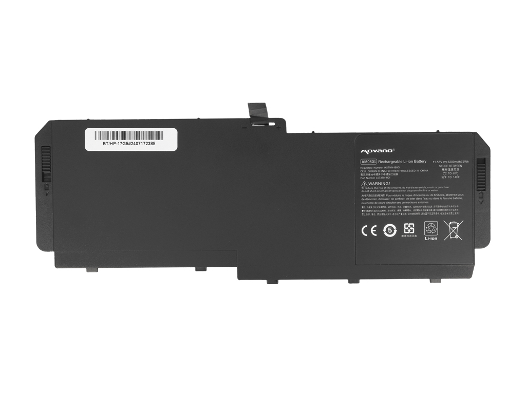Baterija za HP ZBook 17 G5 / 17 G6, AM06XL, 6200 mAh - slika 5