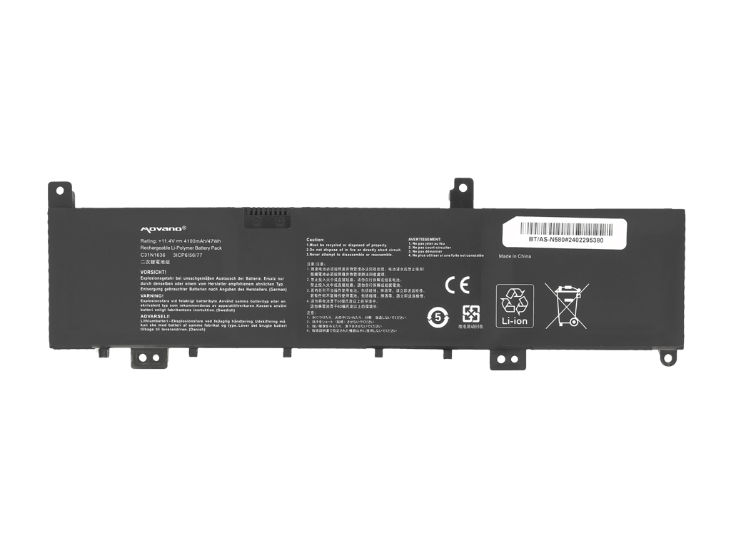 Baterija za Asus VivoBook Pro 15, C31N1636, 4100 mAh - slika 5