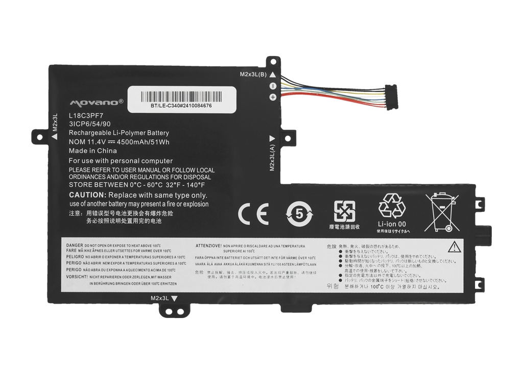 Baterija za Lenovo IdeaPad S340-14IWL / S340-15IWL / C340-15IWL, 4500 mAh - slika 5