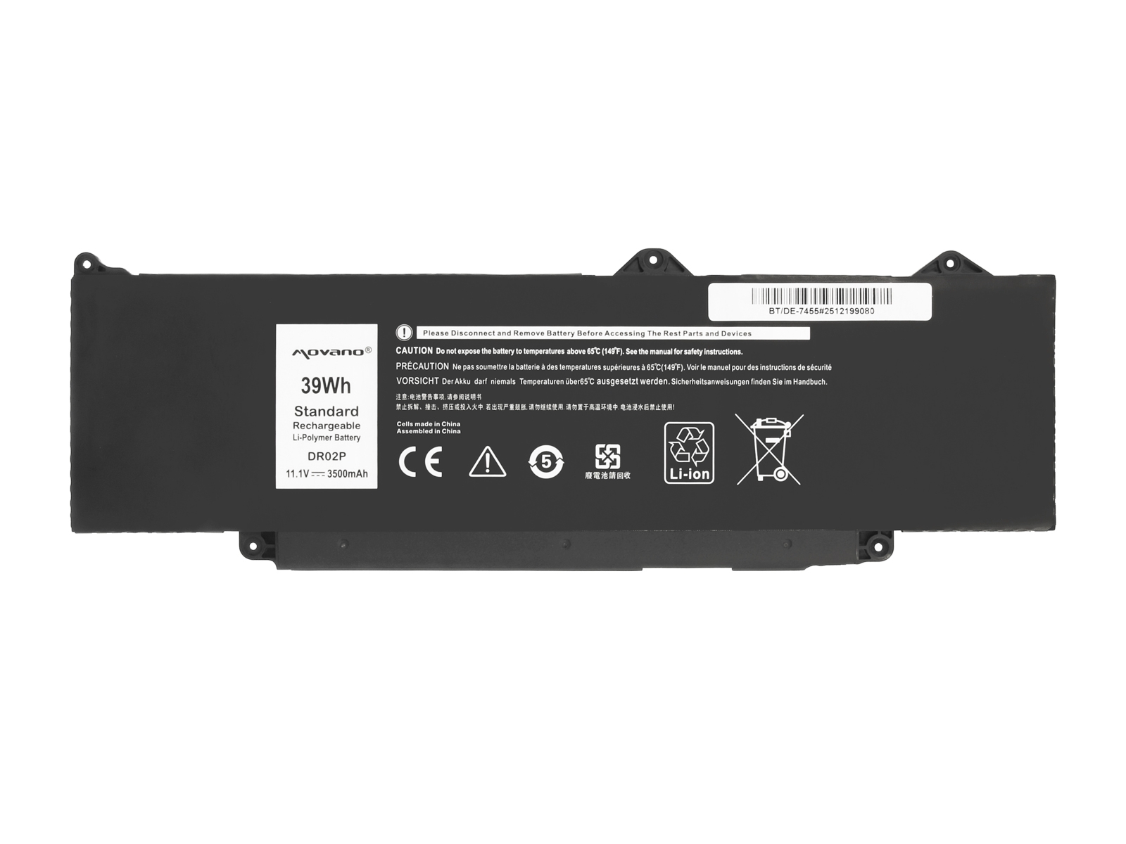 Baterija za Dell Latitude 14 5450 / Latitude 15 5550, 3500 mAh - slika 5