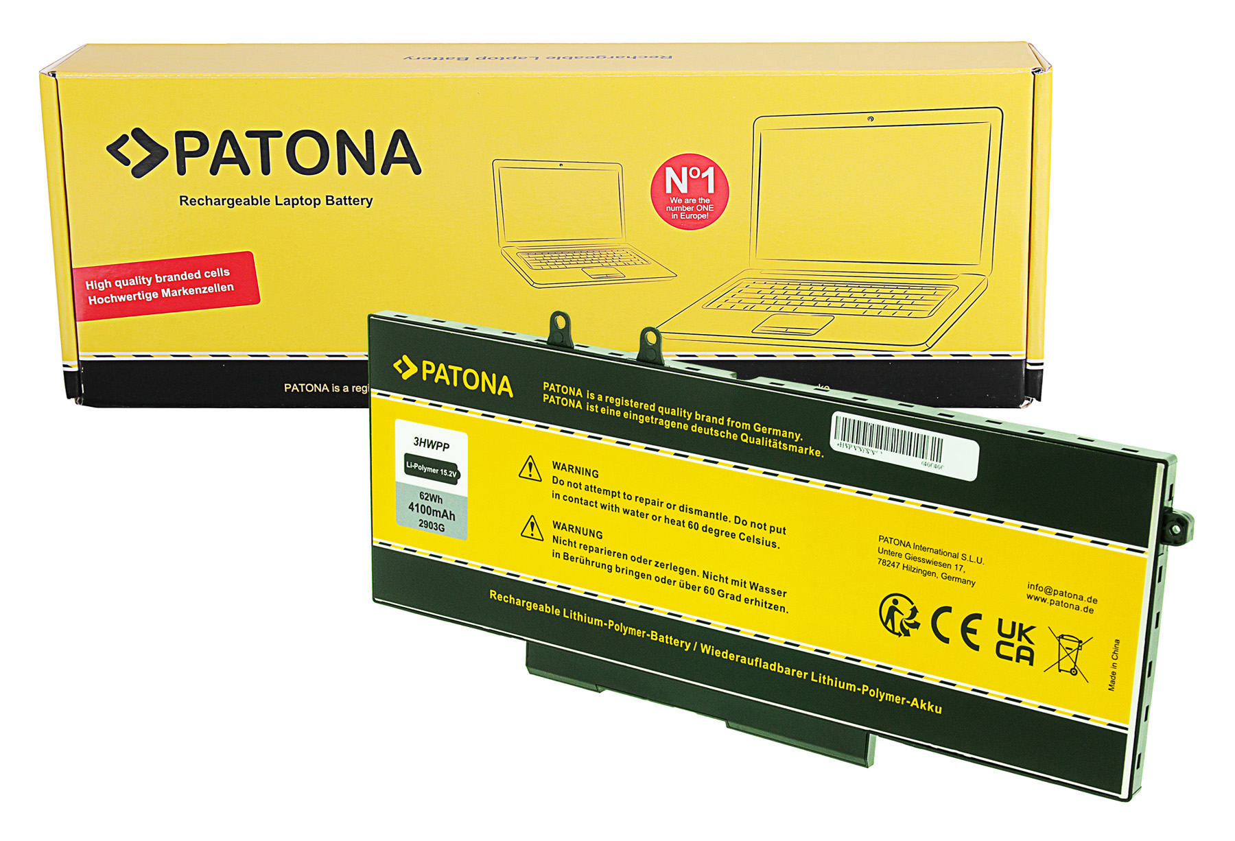 Baterija za Dell Latitude 14 5410 / Latitude 15 5510, 4100 mAh - slika 6
