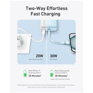 30W z vgrajenim kablom USB-C