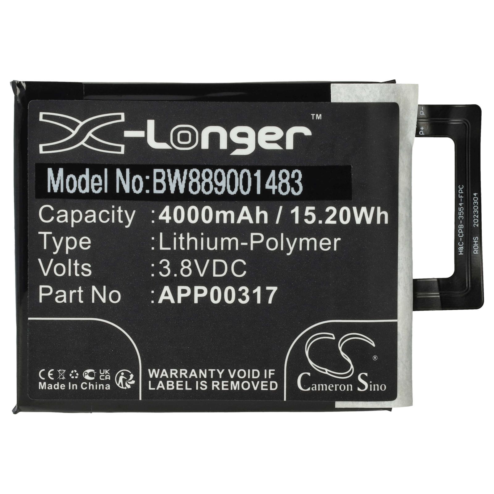 Baterija za Caterpillar CAT S62 Pro, 4000 mAh - slika 2