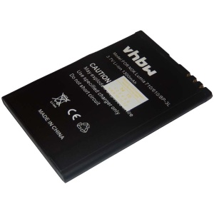 <b>Opis:</b><br><ul><li>Nadomestna baterija je izdelana po zasnovi in tehnologiji nemškega proizvajalca VHBW, kar zagotavlja odlično kvaliteto<br></li><li>Najsodobnejša tehnologija omogoča veliko ciklov polnjenja in praznjenja<br></li><li>Li-Ion celice so prijazne okolju, obenem pa zagotavljajo delovanje brez spominskega učinka<br></li><li>Termično stikalo ščiti baterijske celice pred pregrevanjem, prenapolnitvijo in kratkim stikom<br></li><li>Visoka kapaciteta baterije, podaljšan čas delovanja pri mirovanju naprave, zelo počasno samopraznjenje<br></li><li>100% kompatibilnost z originalno baterijo</li><li>Baterijo polnimo z originalnim ali nadomestnim polnilcem</li><li>Certifikati CE in ROHS</li></ul><br><br><p><b>Originalne oznake:</b></p><ul><li>BP-3L<br></li></ul><br><p><b>Primerno za:</b></p><ul></ul><br>Nokia<br><ul><li>Lumia 610, Lumia 610C, Lumia 710, Sabre, Asha 303, Asha 603<br></li></ul><br><b>Lastnosti:</b><ul><li>Proizvajalec: VHBW</li><li>Vrsta: Li-Ion</li><li>Napetost: 3,7 V</li><li>Kapaciteta: 1.300 mAh (4,81 Wh)</li></ul><br>