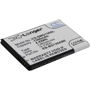 <b>Opis:</b><br><ul><li>Nadomestna baterija je izdelana po zasnovi in tehnologiji nemškega proizvajalca VHBW, kar zagotavlja odlično kvaliteto<br></li><li>Najsodobnejša tehnologija omogoča veliko ciklov polnjenja in praznjenja<br></li><li>Li-Ion celice so prijazne okolju, obenem pa zagotavljajo delovanje brez spominskega učinka<br></li><li>Termično stikalo ščiti baterijske celice pred pregrevanjem, prenapolnitvijo in kratkim stikom<br></li><li>Visoka kapaciteta baterije, podaljšan čas delovanja pri mirovanju naprave, zelo počasno samopraznjenje<br></li><li>100% kompatibilnost z originalno baterijo</li><li>Baterijo polnimo z originalnim ali nadomestnim polnilcem</li><li>Certifikati CE in ROHS</li></ul><br><br><p><b>Originalne oznake:</b></p><ul><li>EB-BG130ABE</li><li>EB-BG130BBE<br></li></ul><br><br><p><b>Primerno za:</b></p><p>Samsung:</p><ul><li>Galaxy Young 2, Galaxy Star 2 Duos, Galaxy Young 2 Duos, Galaxy Young II, SM-G130, SM-G130E, SM-G130H</li></ul><br><b>Lastnosti:</b><ul><li>Proizvajalec: VHBW</li><li>Vrsta: Li-Ion</li><li>Napetost: 3,7 V</li><li>Kapaciteta: 1.300 mAh</li></ul><br>