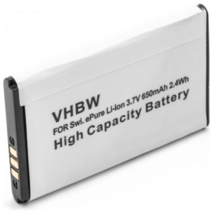 <b>Opis:</b><br><ul><li>Nadomestna baterija je izdelana po zasnovi in tehnologiji nemškega proizvajalca VHBW, kar zagotavlja odlično kvaliteto<br></li><li>Najsodobnejša tehnologija omogoča veliko ciklov polnjenja in praznjenja<br></li><li>Li-Ion celice so prijazne okolju, obenem pa zagotavljajo delovanje brez spominskega učinka<br></li><li>Termično stikalo ščiti baterijske celice pred pregrevanjem, prenapolnitvijo in kratkim stikom<br></li><li>Visoka kapaciteta baterije, podaljšan čas delovanja pri mirovanju naprave, zelo počasno samopraznjenje<br></li><li>100% kompatibilnost z originalno baterijo</li><li>Baterijo polnimo z originalnim ali nadomestnim polnilcem</li><li>Certifikati CE in ROHS</li></ul><br><br><p><b>Originalne oznake:</b></p><ul><li>043048</li><li>SV20405855</li><li>SV-29</li><li>20405928<br></li></ul><br><br><p><b>Primerno za:</b></p><p>Swissvoice:</p><ul><li>ePure, ePure Fulleco Duo, L7</li></ul><br><br><b>Lastnosti:</b><ul><li>Proizvajalec: OTB</li><li>Vrsta: Li-Ion</li><li>Napetost: 3,7 V</li><li>Kapaciteta: 650 mAh (2,4 Wh)</li></ul><br>