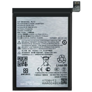 <b>Opis:</b><br><ul><li>Nadomestna baterija je izdelana po zasnovi in tehnologiji nemškega proizvajalca MPS, kar zagotavlja odlično kvaliteto<br></li><li>Najsodobnejša tehnologija omogoča veliko ciklov polnjenja in praznjenja<br></li><li>Li-Polymer celice so prijazne okolju, obenem pa zagotavljajo delovanje brez spominskega učinka<br></li><li>Termično stikalo ščiti baterijske celice pred pregrevanjem, prenapolnitvijo in kratkim stikom<br></li><li>Visoka kapaciteta baterije, podaljšan čas delovanja pri mirovanju naprave, zelo počasno samopraznjenje<br></li><li>100% kompatibilnost z originalno baterijo</li><li>Baterijo polnimo z originalnim ali nadomestnim polnilcem</li><li>Certifikati CE in ROHS</li></ul><br><br><p><b>Originalne oznake:</b></p><ul><li><li>RL52</li></li></ul><br><br><p><b>Primerno za:</b></p><p>Motorola:</p><ul><li><li>Moto G05, Moto E15</li></li></ul><br><b>Lastnosti:</b><ul><li>Proizvajalec: MPS</li><li>Vrsta: Li-Polymer</li><li>Napetost: 3,91 V</li><li>Kapaciteta: 5.100 mAh (19,95 Wh)</li></ul><br>