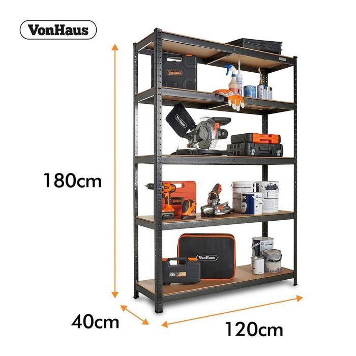 VonHaus Extra Wide 1.8m 5 polični regal - slika 2