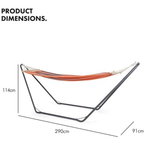 VonHaus viseča mreža z okvirjem oranžna | E-specialisti.si