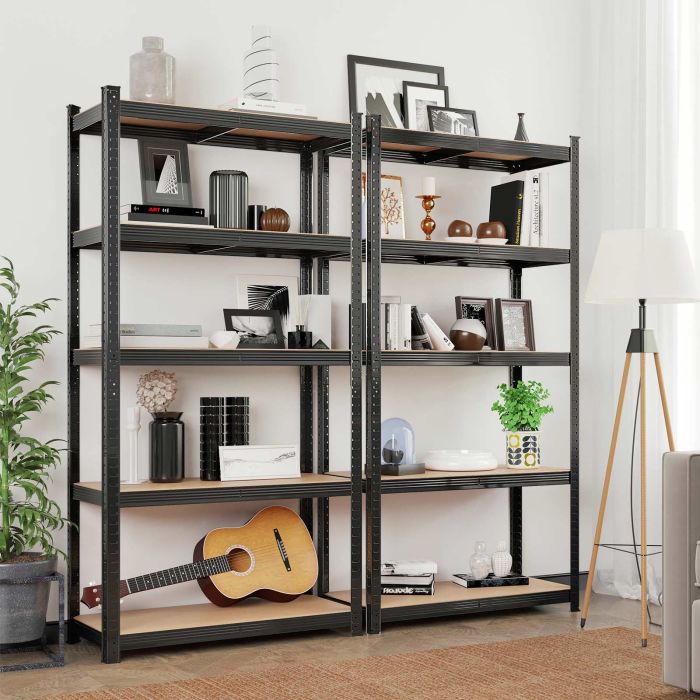 SONGMICS Regal 50 x 100 x 200 cm rjavo-črna, GLR050B01 - slika 3