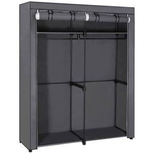 SONGMICS platnena garderobna omara, siva, RYG02GY | E-specialisti.si