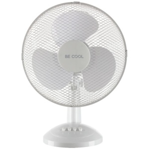 Be Cool namizni ventilator 30 cm BC12TF bele barve | E-specialisti.si