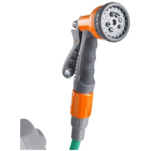 VonHaus stenski nosilec za cev 30m auto Roll-Up 8-funkcijska razpršilna pištola | E-specialisti.si