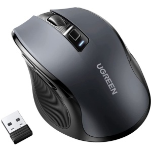 Ugreen ergonomska brezžična in tiha miška s stranskimi gumbi