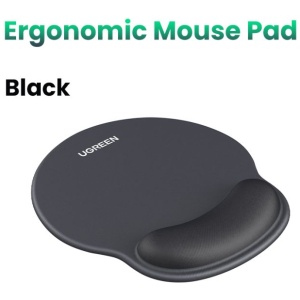 Ugreen ergonomska podloga za miško z naslonom za zapestje - črna
