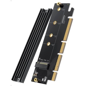 Ugreen M.2 PCIe NVME M-Key na PCIe 4.0 x16 adapter s hladilnikom - box