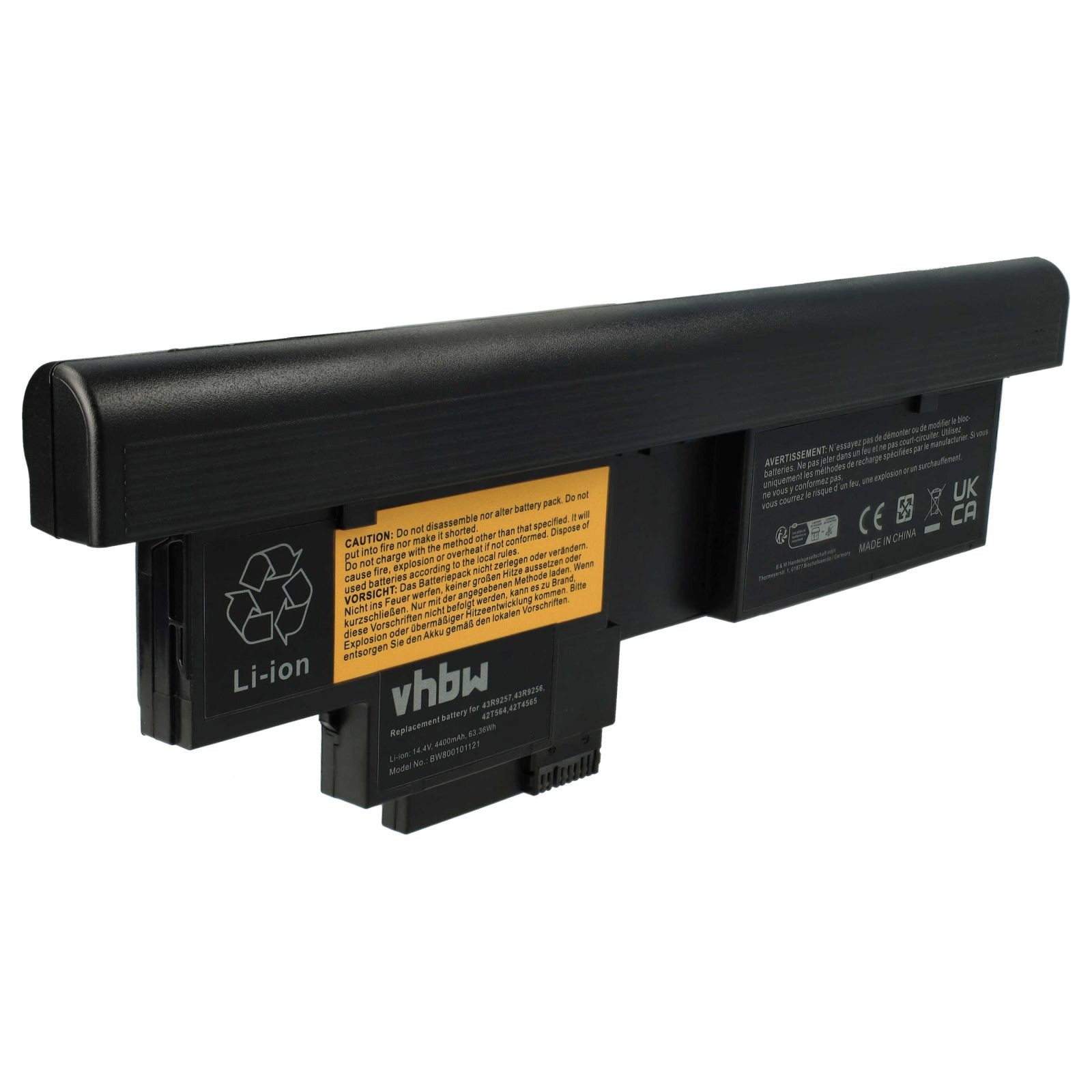 Baterija za Lenovo Thinkpad X200 / X201 Tablet-PC, 4400 mAh - slika 4