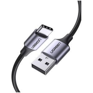 UGREEN USB 2.0 A na USB-C kabel 0.25m (črn) - polybag