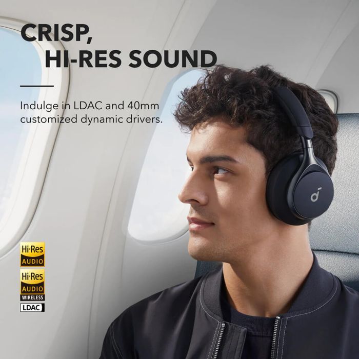 Anker Soundcore Space One naglavne Bluetooth slušalke, črna - slika 4