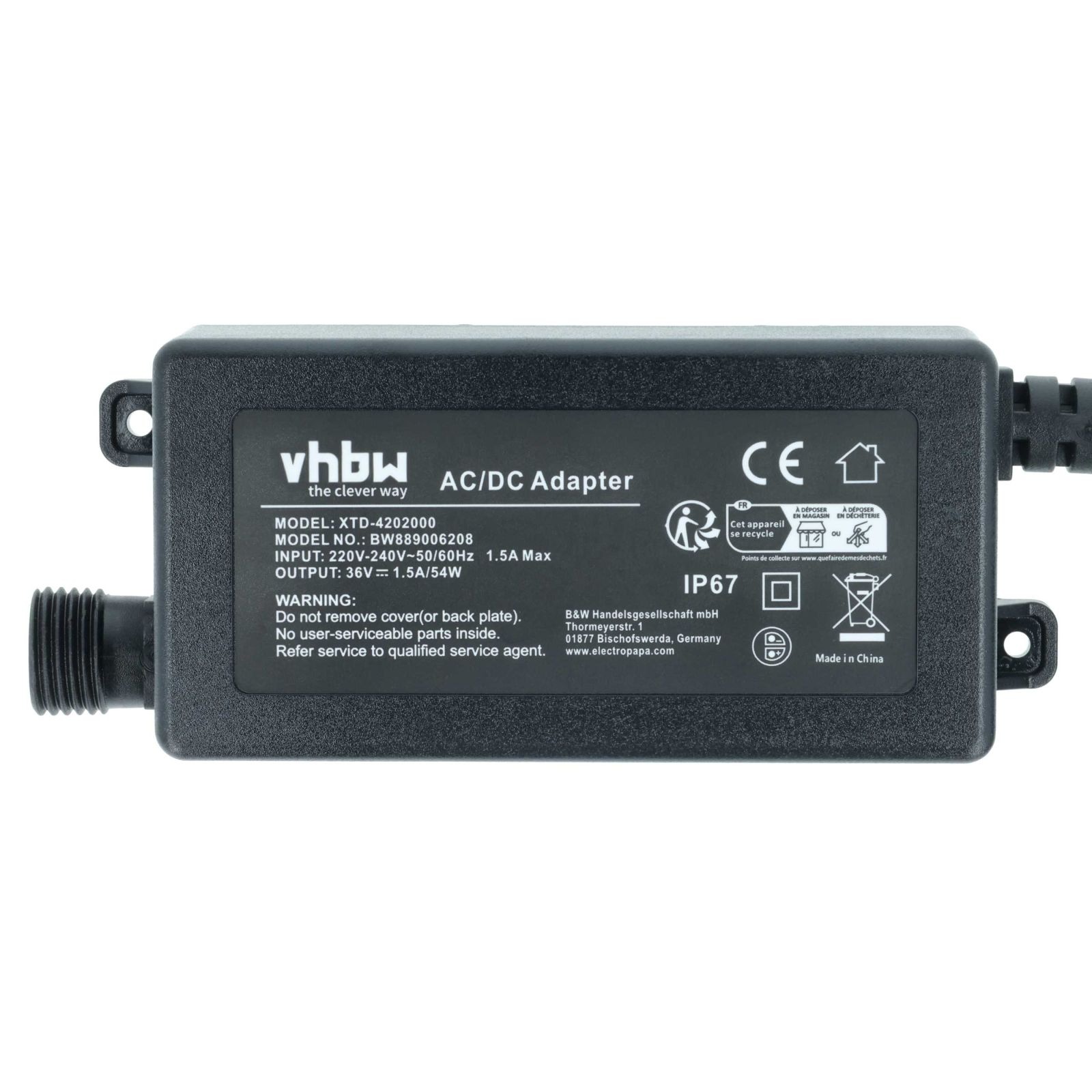 Polnilec za robotske kosilnice AL-KO Robolinho GEN 3 300 E / Robolinho GEN 3 500 E, 54W, 36V / 1.5A - slika 4