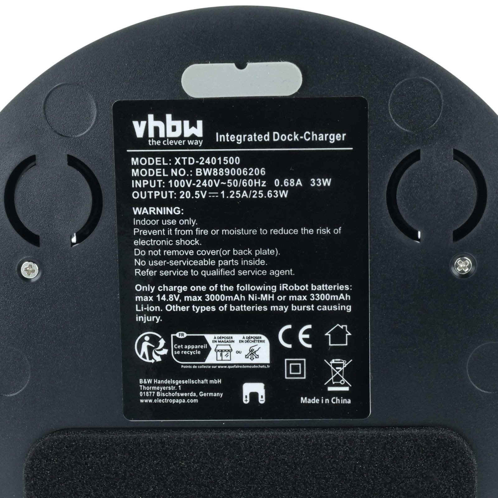 Polnilna postaja za sesalnike iRobot Roomba 500 - 800 / E5 / E6 / I3 / I4 / I6 / I7 - slika 5