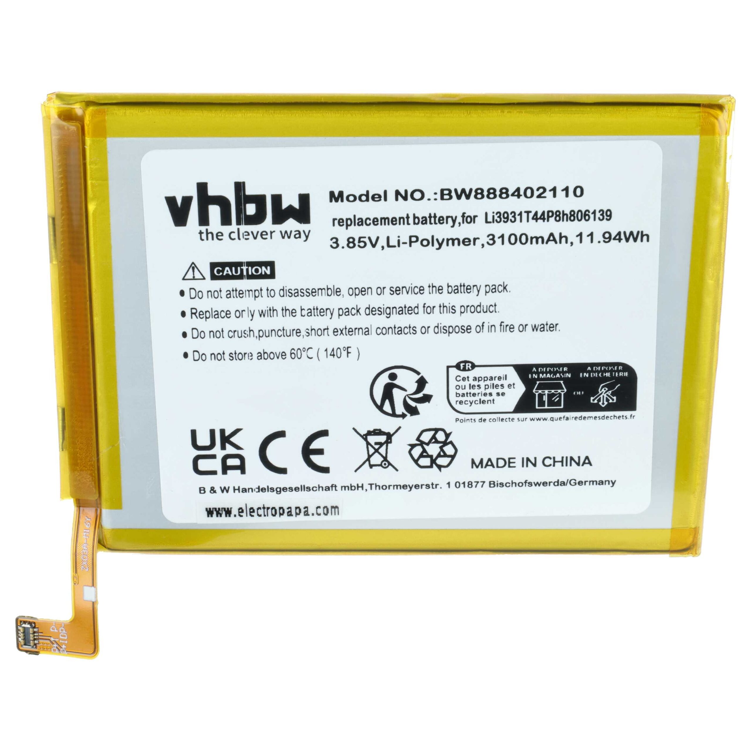 Baterija za ZTE Blade A5 (2020) / A7 Prime / Visible R2, 3100 mAh - slika 4