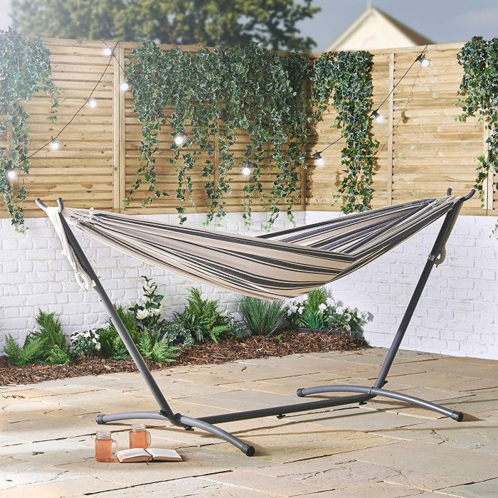 VonHaus viseča mreža z okvirjem za dva - slika 2