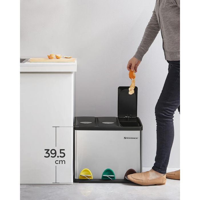 SONGMICS koš za ločevanje odpadkov 24L, LTB24L - slika 2