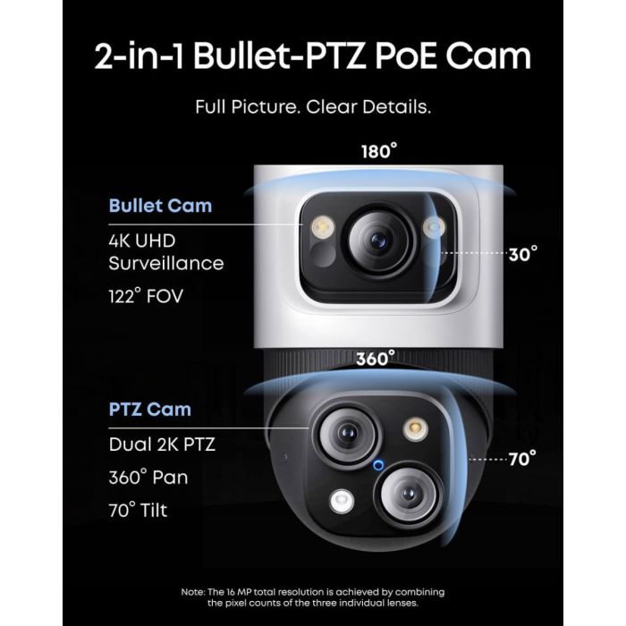 Anker Eufy Security PoE NVR nadzorni sistem S4 (2x eufy E40 + 2x eufy S4) - slika 2