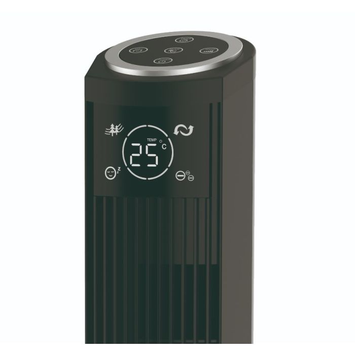 Be Cool Camp stolpni ventilator 121cm črn - slika 3