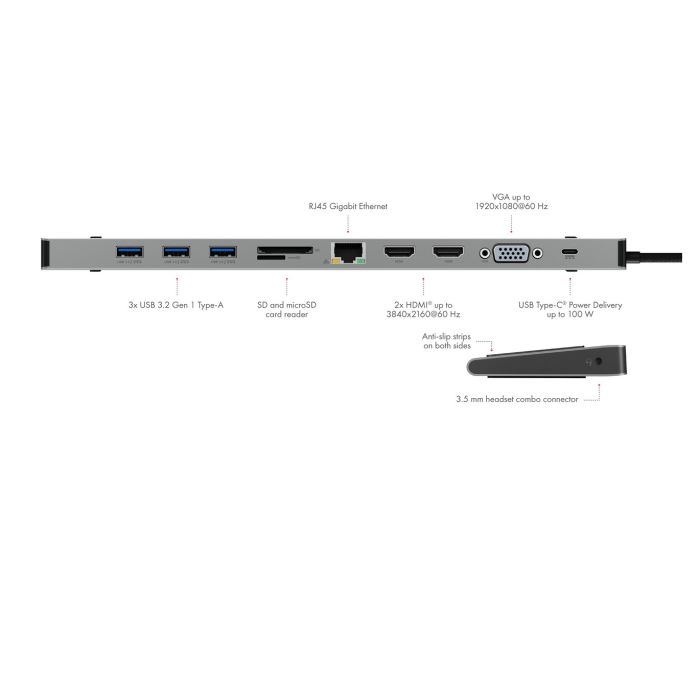 IcyBox IB-DK2106A-CPD priklopna postaja s Power Delivery 100W - slika 2