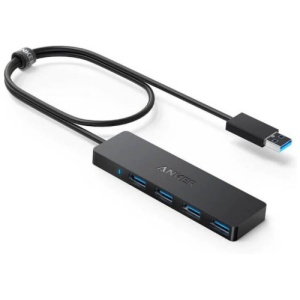 Anker Ultra Slim 4-port USB 3.0 hub črn