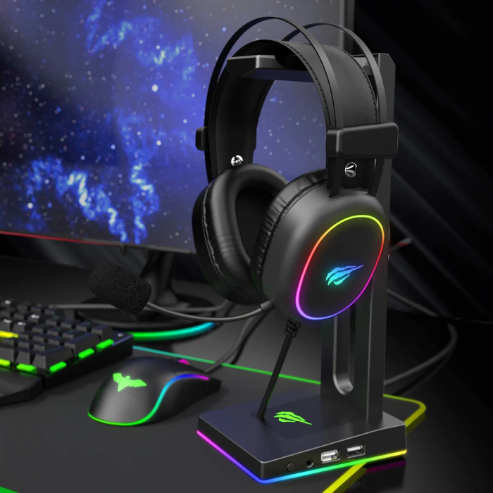 HAVIT Gamenote RGB LED slušalke z mikrofonom HV-H2016d - slika 4