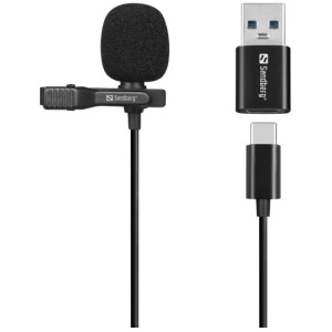 Sandberg Streamer USB Clip Microphone mikrofon