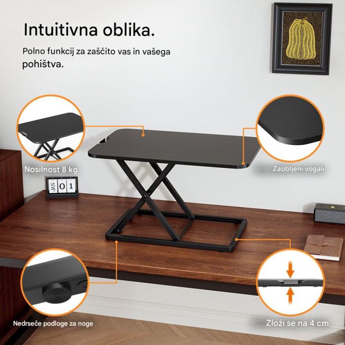 VonHaus Ultratanki nastavek za sedeče-stoječo mizo - slika 4
