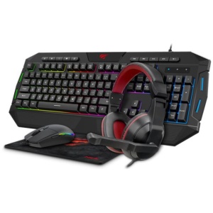 HAVIT Gamenote komplet 4v1 (tipkovnica+miška+podloga+slušalke) HV-KB501CM  / SLO