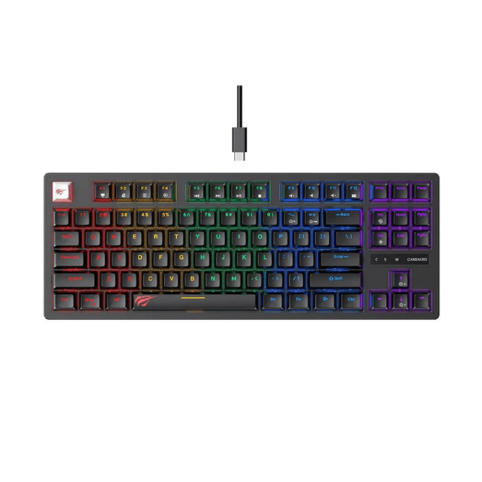 HAVIT Gamenote USB mehanska tipkovnica HV-KB892L - ANG znaki