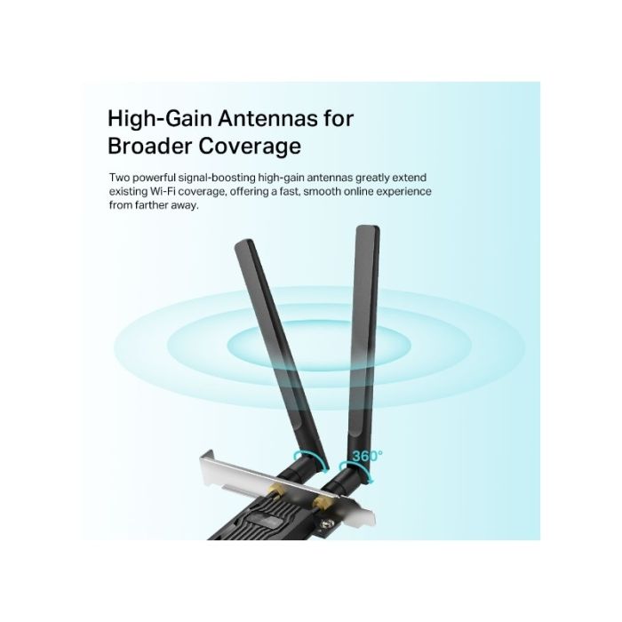 TP-LINK AX1800 Wi-Fi 6 Bluetooth 5.2 PCI-E Adapter - slika 3