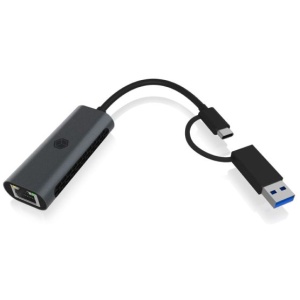 IcyBox IB-LAN301-C3 USB-A in USB-C mrežna kartica/adapter na 2.5 Gbit Ethernet