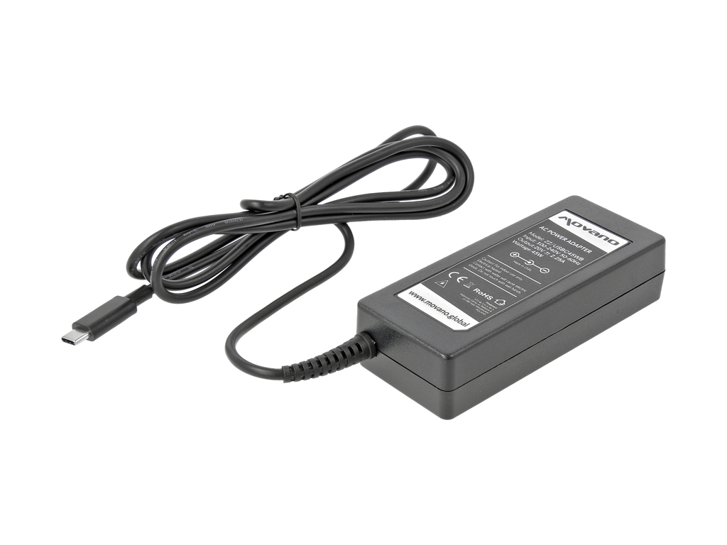 Polnilec za prenosnike HP / Toshiba / Acer / Asus / Lenovo / Dell, 45W / 20V / 2,25A / priključek USB-C - slika 2